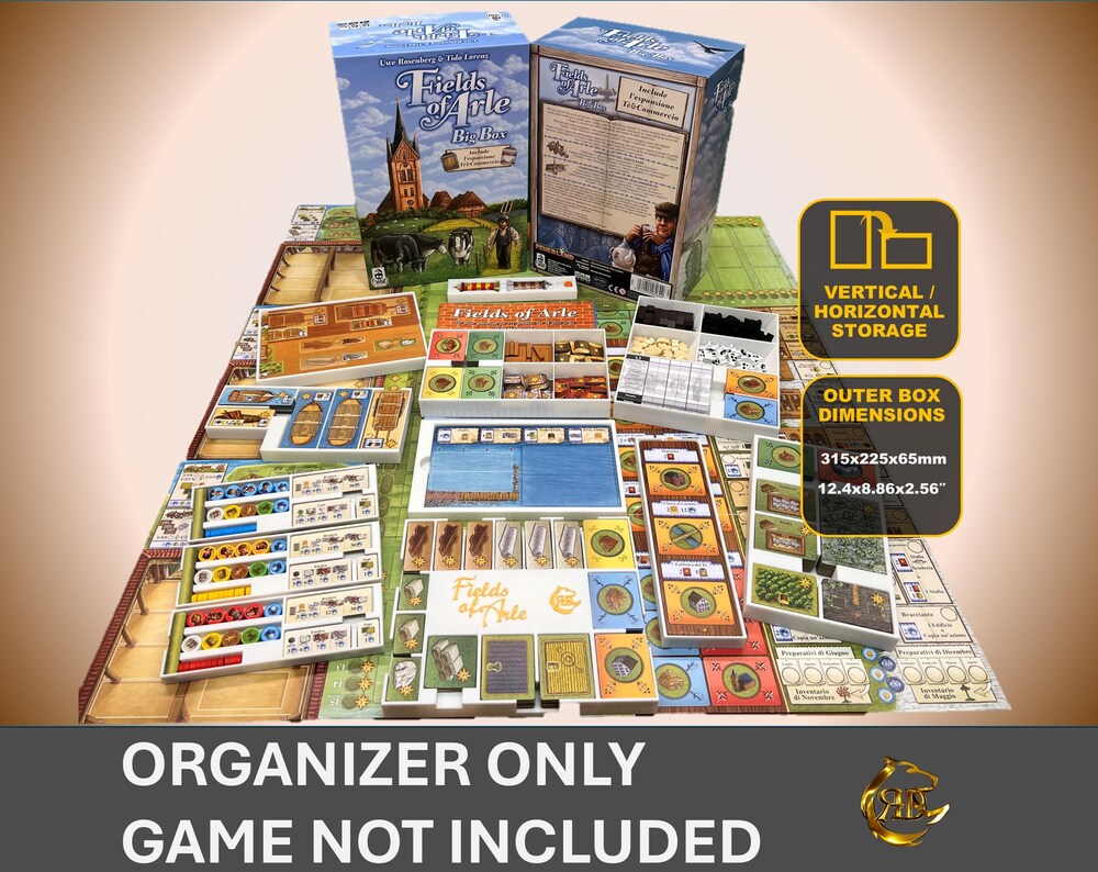 Fields of Arle Big Box Board Game Organizer