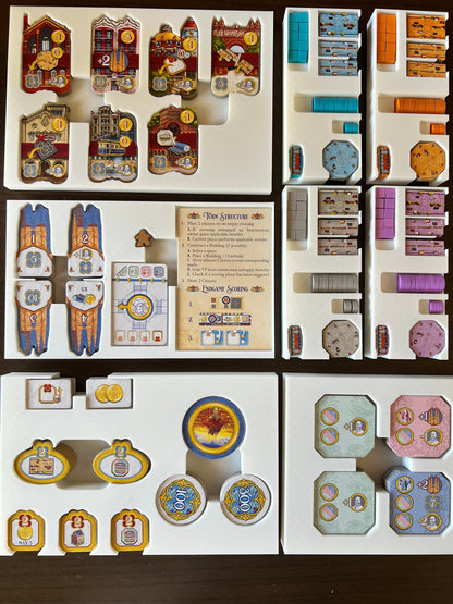 Barcelona Board Game Organizer - Insert - Premium Storage Solution - SLEEVED Version - STL file for 3D Printing