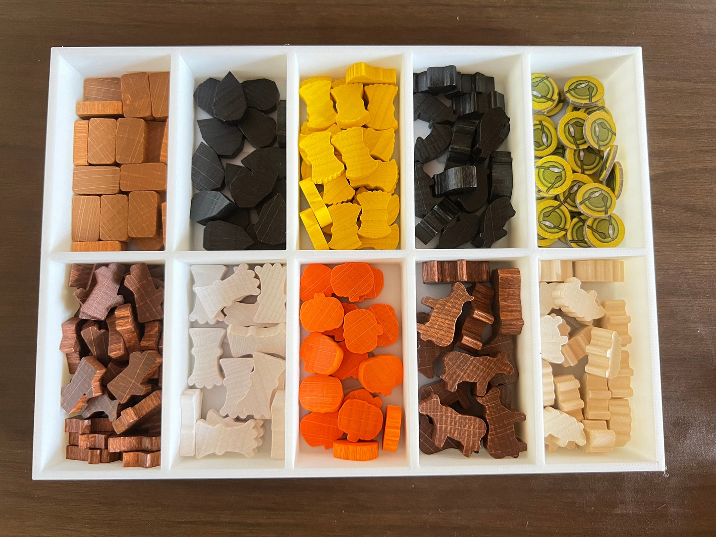 Agricola Board Game Organizer - Insert - Premium Storage Solution - SLEEVED Version - STL file for 3D printing