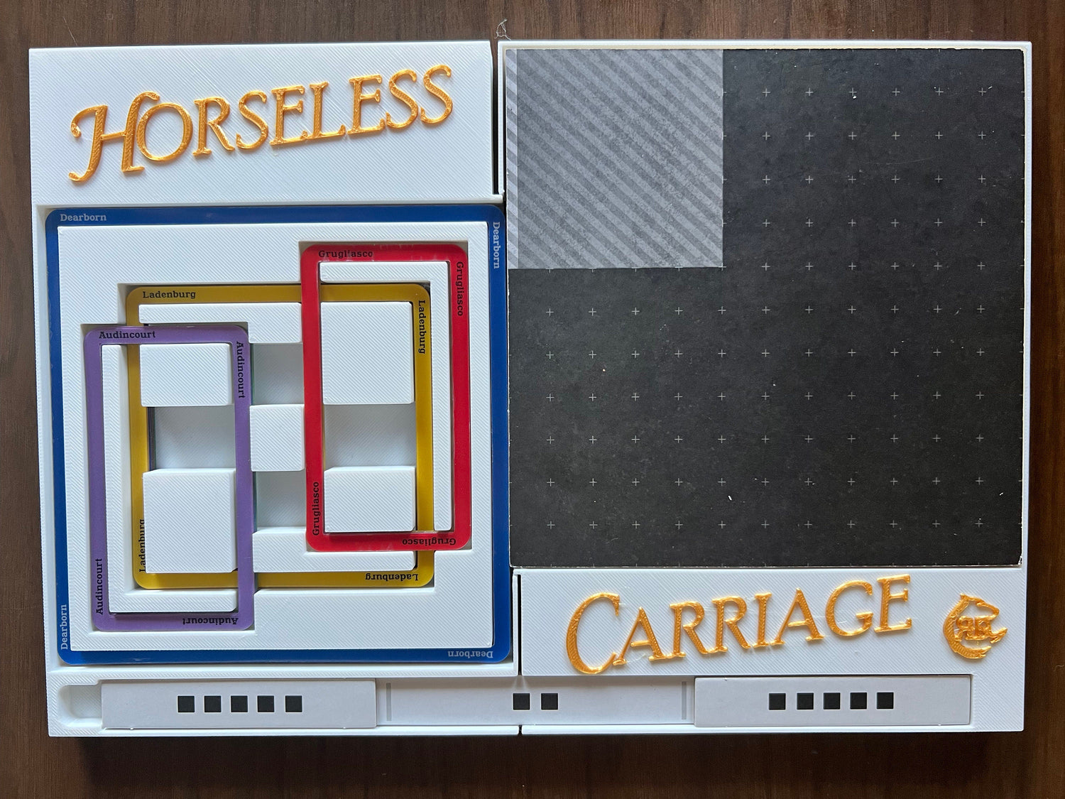 Horseless Carriage Board Game Organizer | 3D Printed Insert