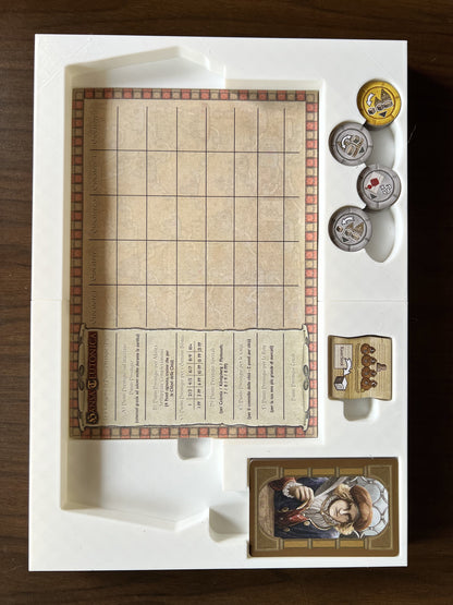 Hansa Teutonica Board Game Organizer - Insert - Premium Storage Solution - SLEEVED Version - STL file for 3D Printing