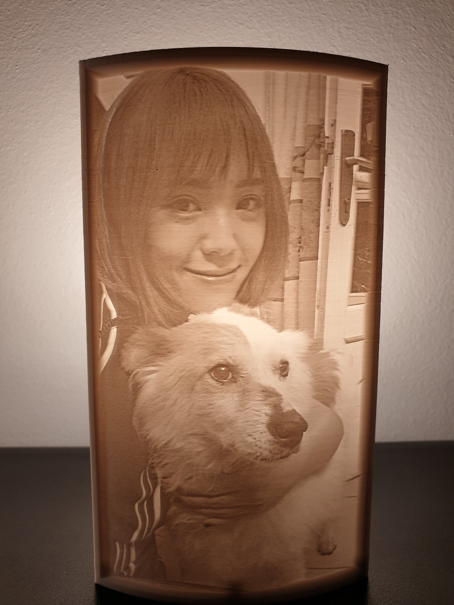 Custom 3D Printed Lithophanes - Personalized Photo Lamp with Cable - Unique Gifts for Home Decor - 220V