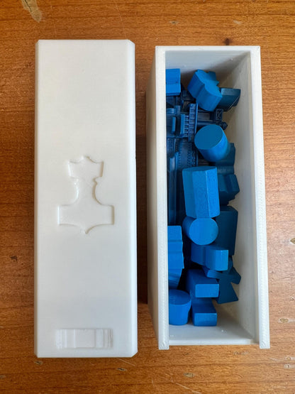 Scythe Board Game Organizer + Invaders from Afar + The Wind Gambit - Insert - Premium Solution - SLEEVED Version - STL file for 3D Printing