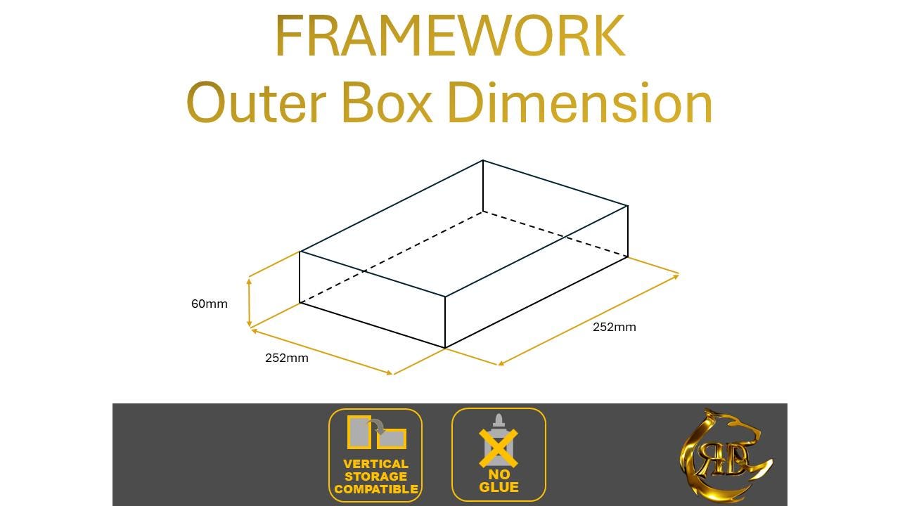 Framework Board Game Organizer - Insert - Premium Storage Solution