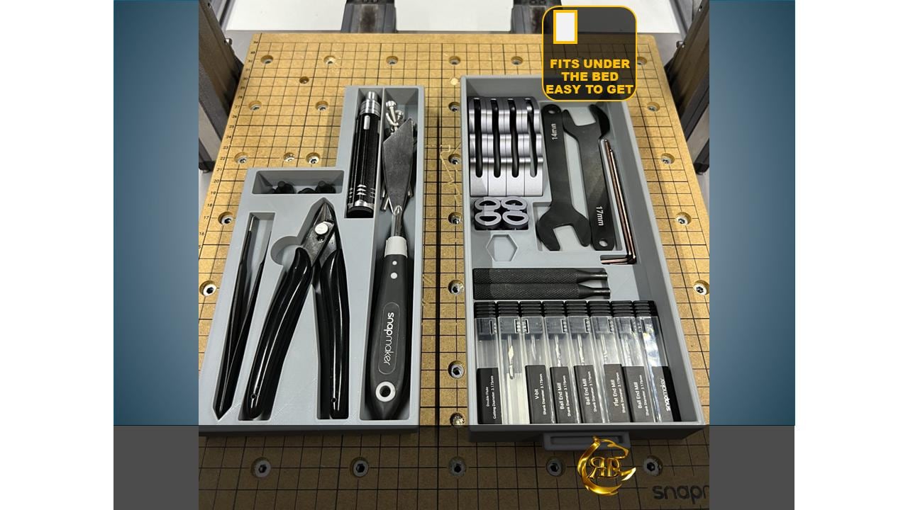 Tool Organizer for SNAPMAKER 2.0 (A250 models) – Compact, Durable Storage for 3D Printer, Laser and CNC Accessories