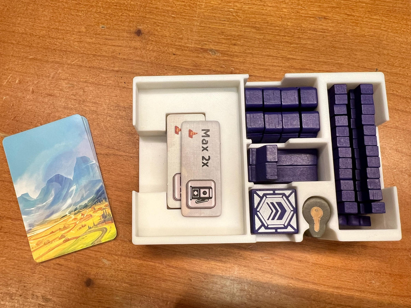 Autobahn Board Game Organizer - Insert - Premium Storage Solution - SLEEVED Version - STL file for 3D Printing