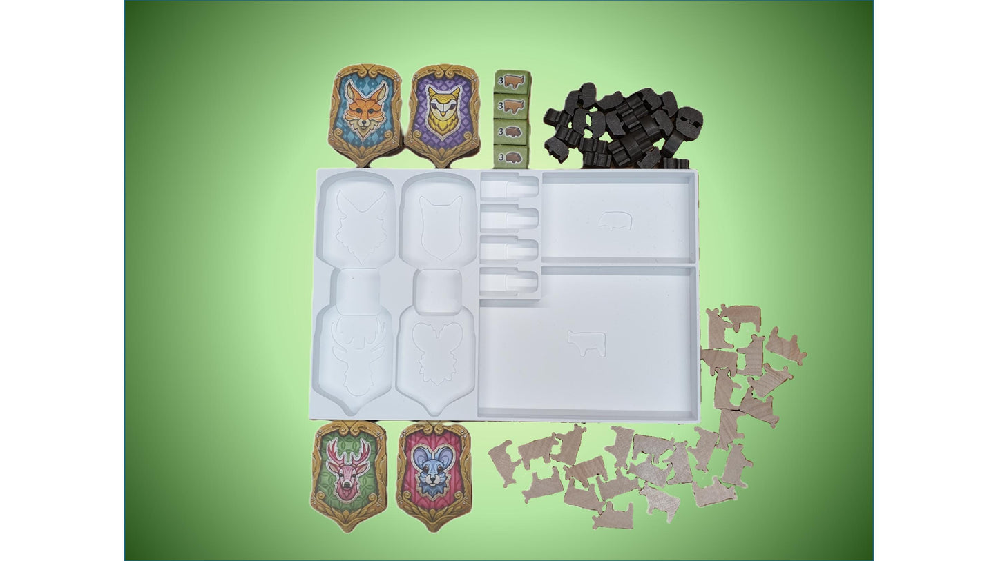 Black Forest Board Game Organizer, Board game Insert, STL file for 3D Printing