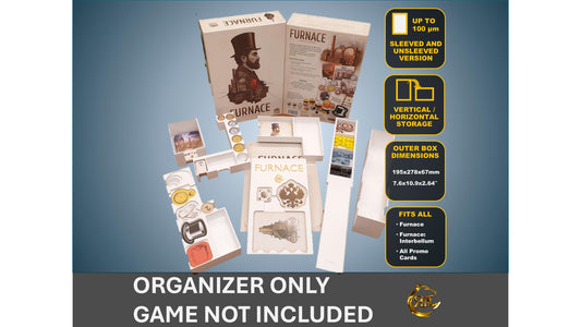 Furnace + Furnace Interbellum + Promo Cards + Playmat Board Game Organizer - Insert - Premium Storage Solution