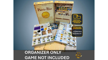 Puerto Rico Board Game Organizer - Insert - Premium Storage Solution
