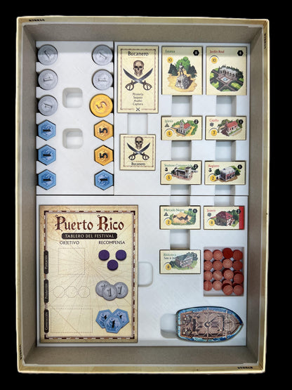 Puerto Rico Board Game Organizer - Insert - Premium Storage Solution