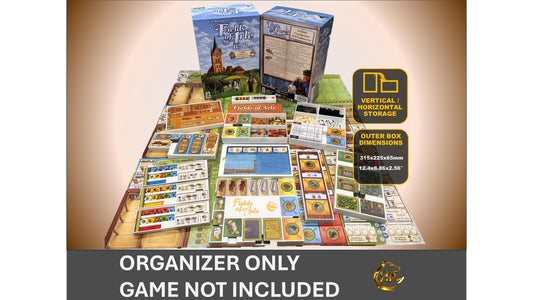 Fields of Arle Big Box Board Game Organizer - Insert - Premium Storage Solution