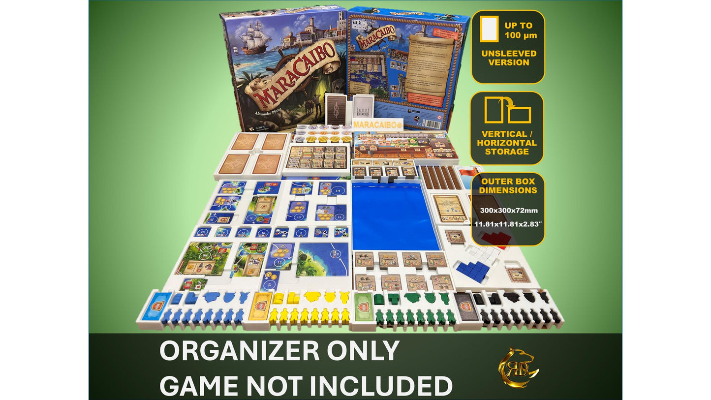 Maracaibo Board Game Organizer - Insert - Premium Storage Solution