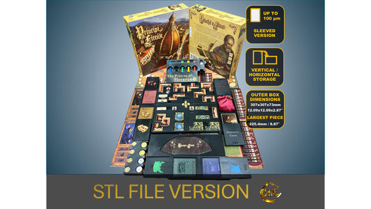 The Princes of Florence Limited Edition Board Game Organizer - Insert - Premium Storage Solution- SLEEVED Version-STL file for 3D printing