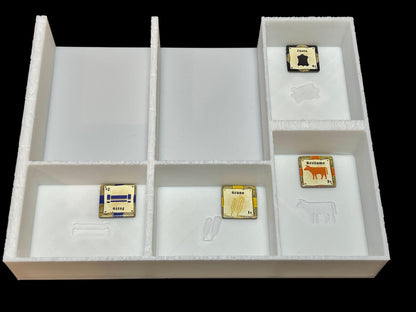 Le Havre Board Game Organizer - Insert - Premium Storage Solution - SLEEVED Version - STL file for 3D Printing