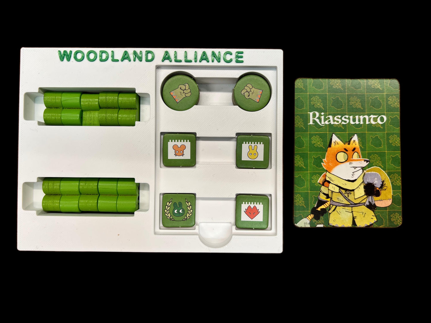 Root Board Game Organizer - Insert - Premium Storage Solution - SLEEVED Version - STL file for 3D Printing