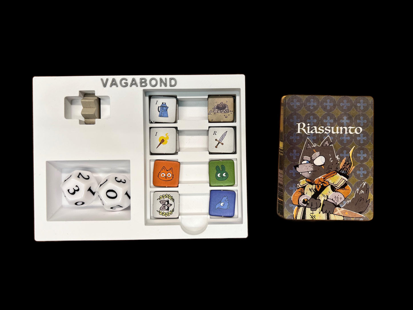 Root Board Game Organizer - Insert - Premium Storage Solution - SLEEVED Version - STL file for 3D Printing