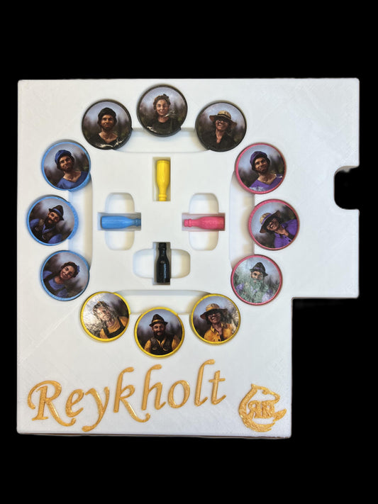 Reykholt Board Game Organizer - Insert - Premium Storage Solution - SLEEVED Version - STL file for 3D Printing