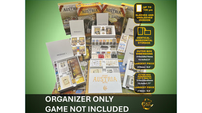 Grand Austria Hotel + Let's Waltz! Expansions with solo mode Organizer- Insert - Premium Storage Solution