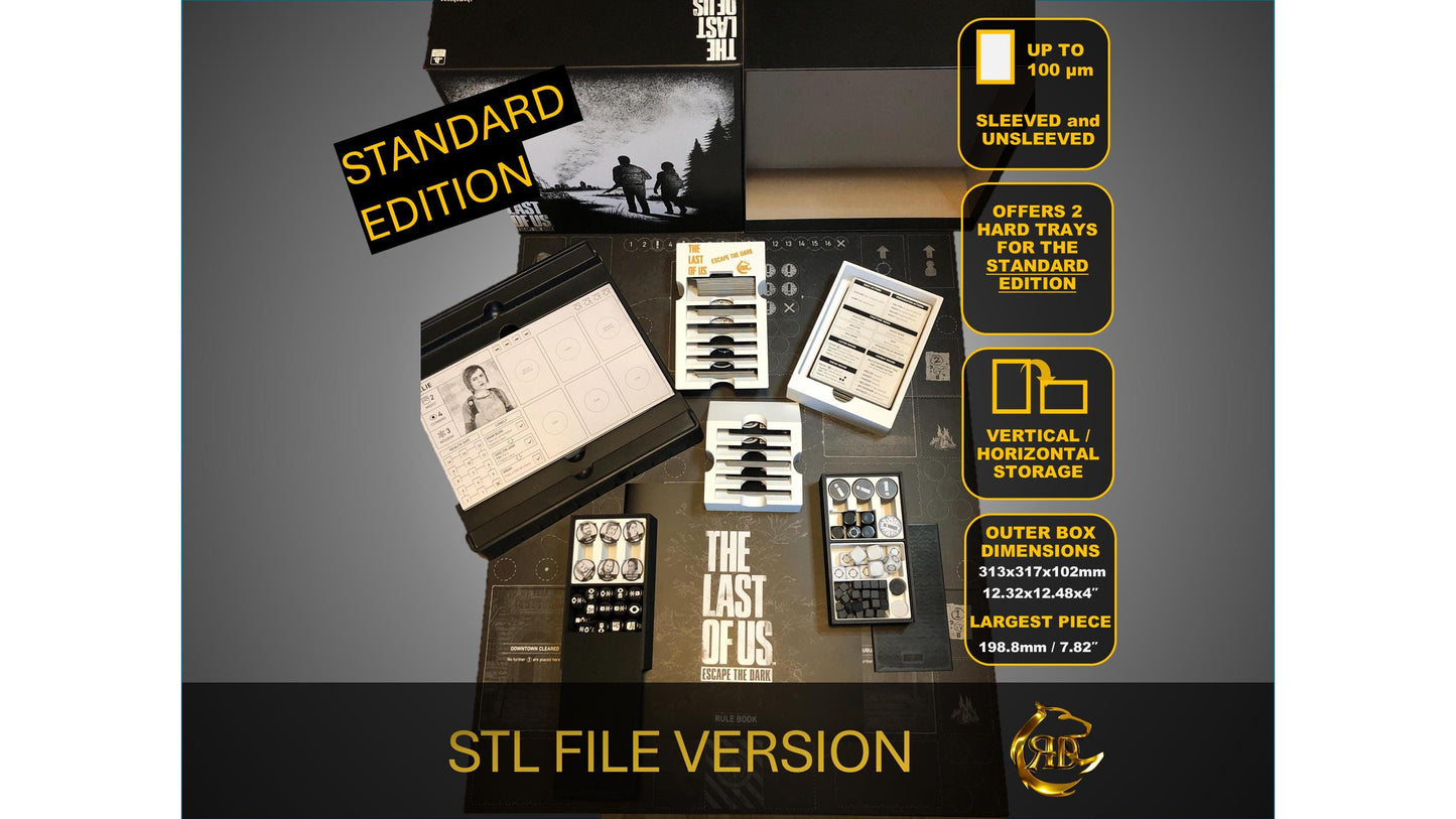 The Last Of Us - Escape The Dark Standard Edition Board Game Organizer - Insert - Premium Storage Solution STL file for 3D Printing
