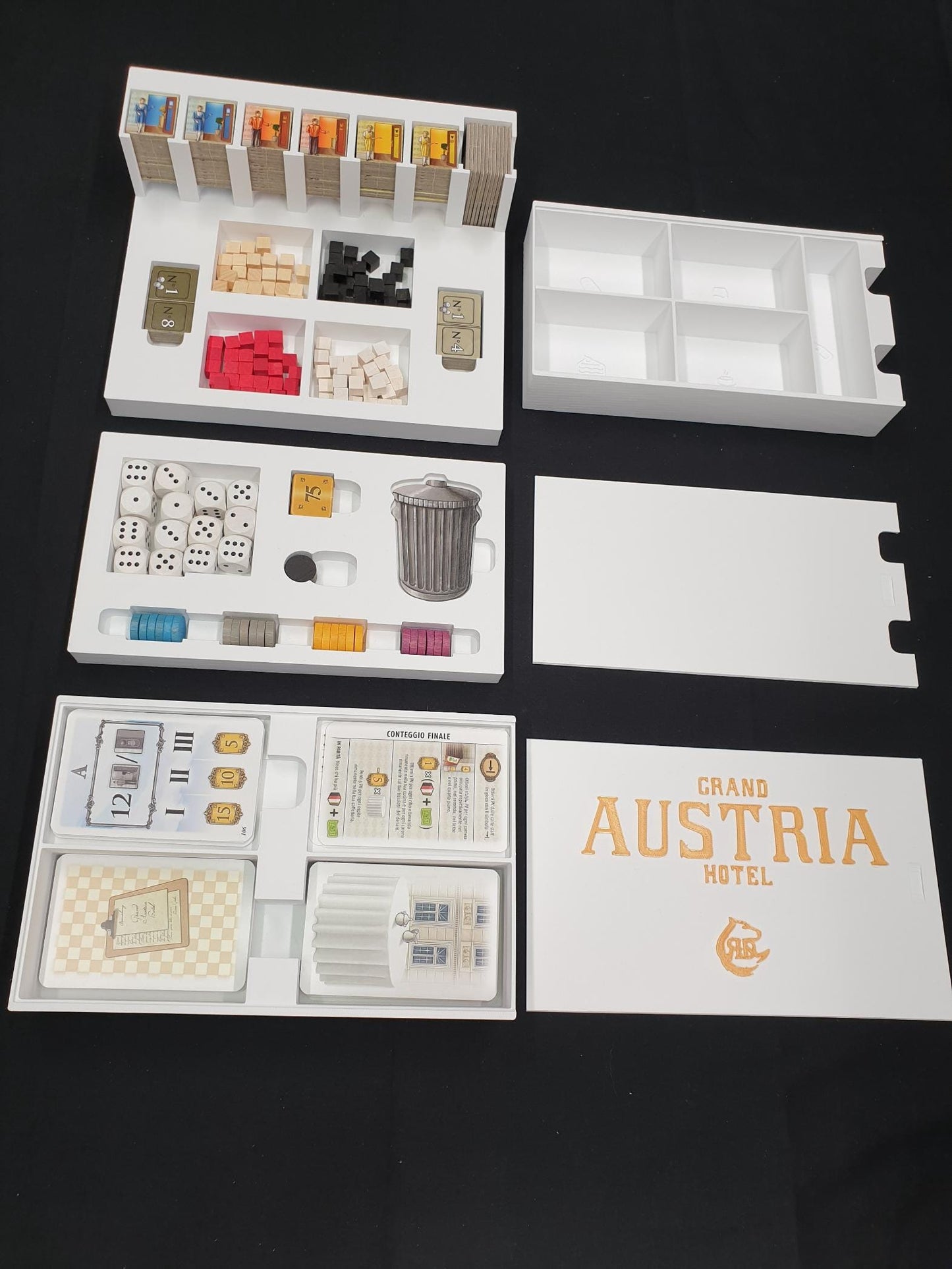 Organizer for Grand Austria Hotel, Storage insert for board games, Tabletop Gaming Insert Accessories, Gift for gamers