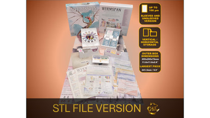 Wyrmspan Board Game Organizer - Insert - Premium Storage Solution - STL file for 3D Printing