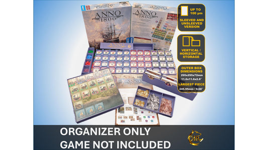 ANNO 1800 The Board Game Organizer, ANNO 1800 Insert, Premium Storage Solution for games