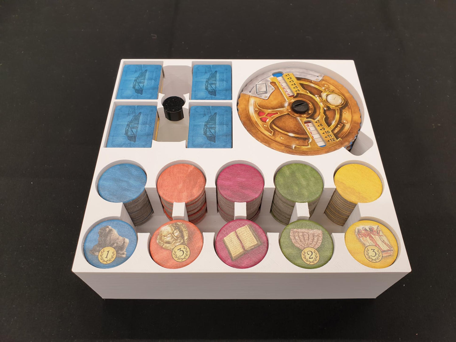 Thebes Board Game Organizer, 3D Printed Insert