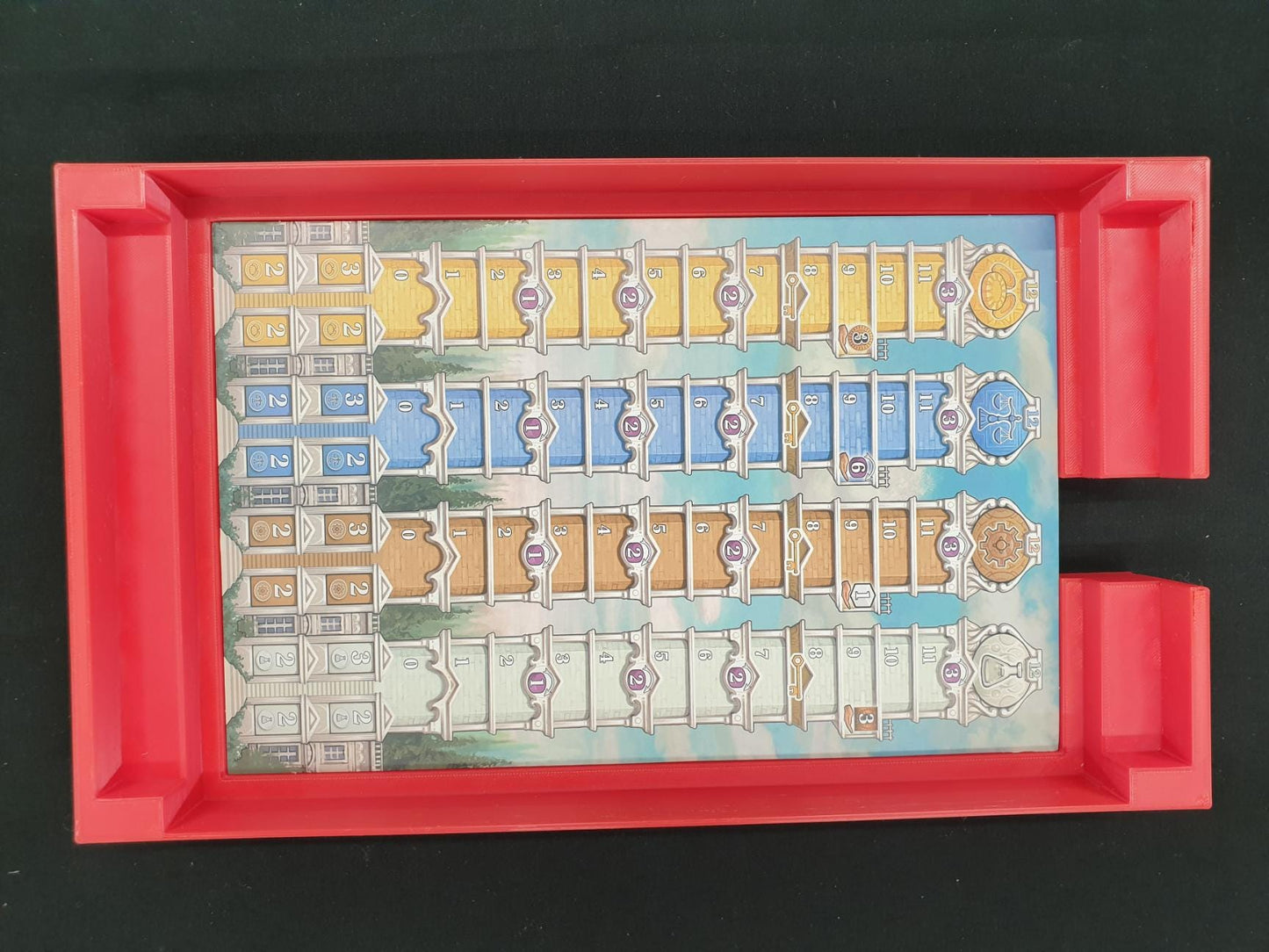 Age of Innovation Terra Mystica Board Game Organizer, Age of Innovation Insert, STL file for 3d printing