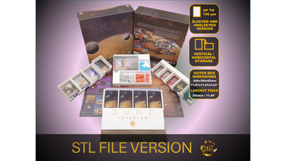 DUNE Imperium Board Game Organizer, Dune Imperium Insert, Premium Storage Solution for DUNE Imperium games, STL file for 3d printing
