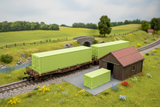 Lime Green Containers H0 Countryside